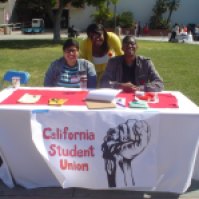 CSU Dominguez Hills chapter tabling at the 1st Annual El Camino College Social Justice Fair (3.12.13)