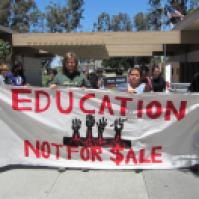 Marching against the Student Success Fees at the Spring 2014 Statewide at CSUDH (4.26.14)